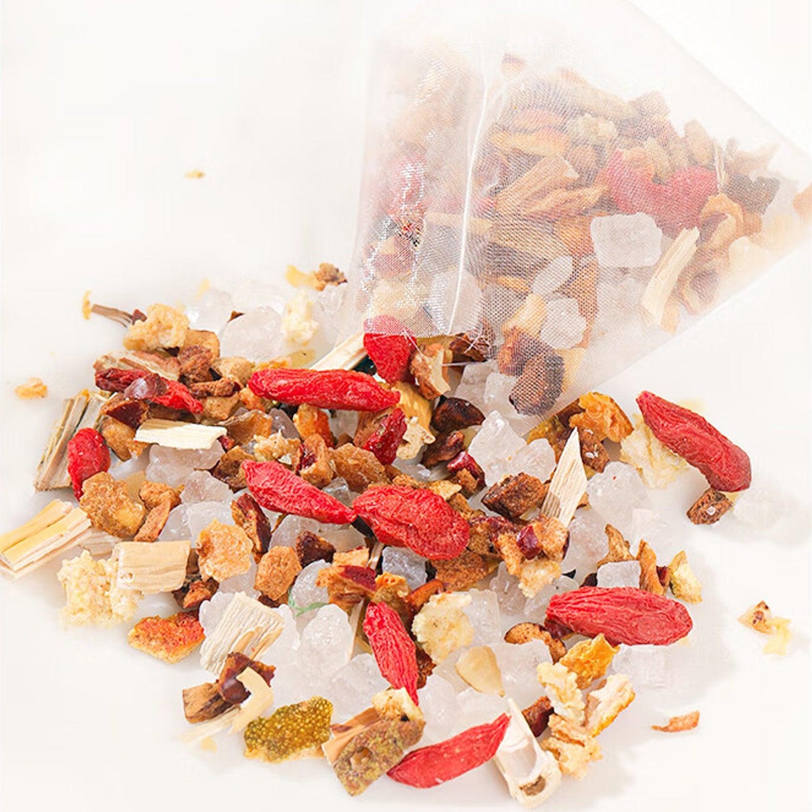 Exquisite Pear & Goji Berry Tea | Artisanal Flavored Tea with Red Dates & Rock Candy - 8 Sachets - Image 7
